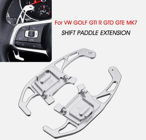 Silver steering wheel shift - 2x,